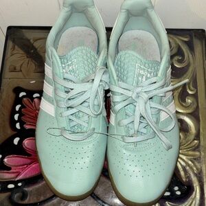 Adidas 365 Mint/Light Green Sneakers with White Stripes